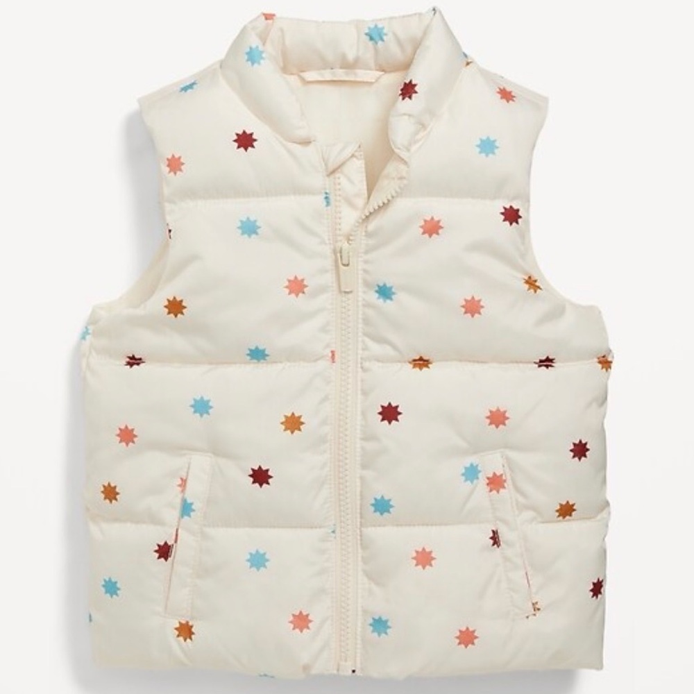 3 for $10 Star Patterned Puffer Vest Water Resistant Size 5T